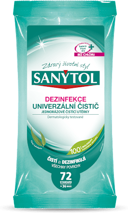 Dezinfekčné univerzálne jednorazové utierky SANYTOL