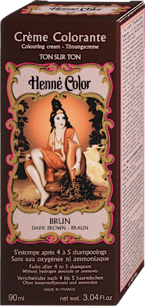 Kremna barvna kana v temno rjavem odtenku Henné Color