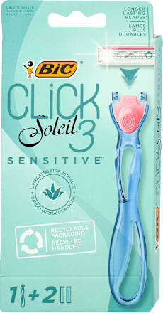 Soleil Click 3 Sensitive 1 brijač + 2 dopune BIC