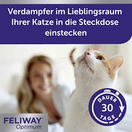 Pheromonverdampfer "Optimum" +Starterset für Katzen Feliway