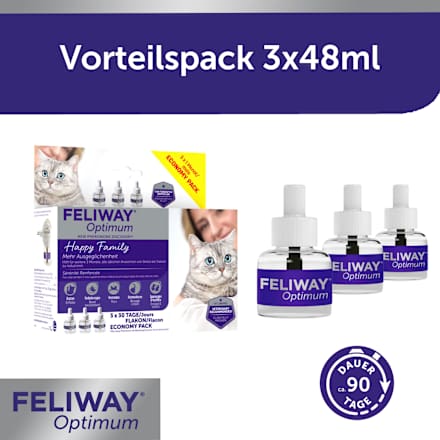 Nachfüllpack für Pheromonverdampfer "Optimum" für Katzen (3 Stück) Feliway