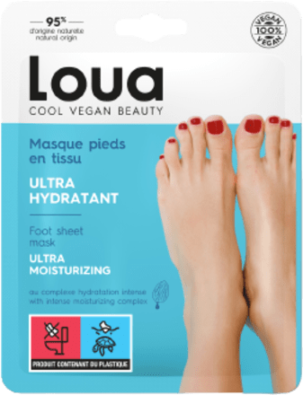 Maschera piedi ultra idratante Loua