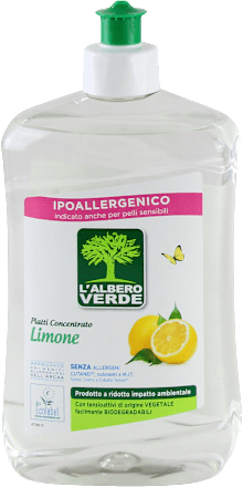 Detersivo concentrato per piatti al limone L'ALBERO VERDE