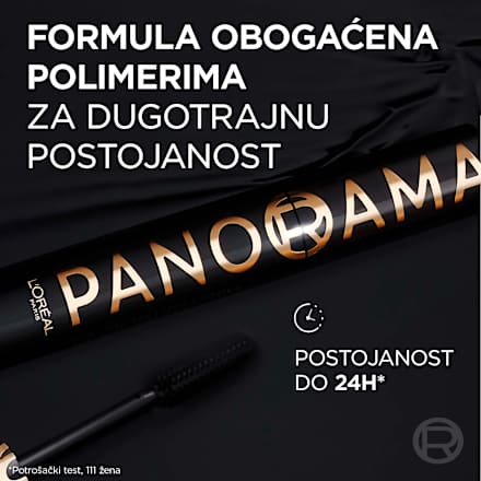 PANORAMA VOLUME MILLION LASHES maskara - All Night Black L'ORÉAL PARiS