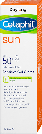 Sonnencreme Gel Sensitive LSF 50+ Cetaphil Daylong