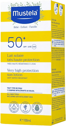 Krema za zaštitu od sunca za djecu s vrlo visokom zaštitom SPF 50+ Mustela