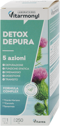 Detox depura sciroppo 5 azioni Vitarmonyl