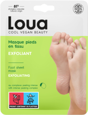 Maschera piedi esfoliante Loua