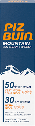 Kombi-Sonnenschutz Creme+Stift Mountain LSF50 PIZ BUIN