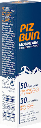 Kombi-Sonnenschutz Creme+Stift Mountain LSF50 PIZ BUIN