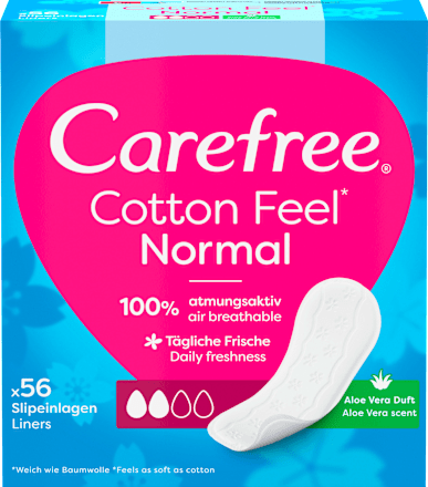 Slipeinlagen Cotton Feel Normal mit Aloe Vera Duft Carefree