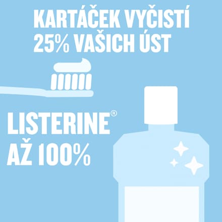 ústní voda Advanced White Mild Taste Listerine