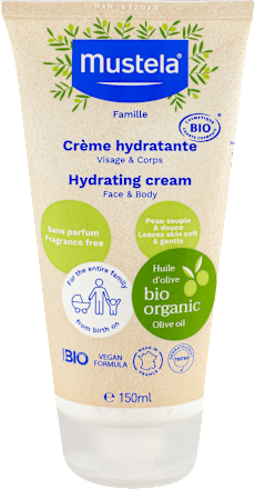 bio organic hidratantna krema za telo i lice Mustela