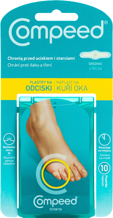 Plastry na odciski, średnie Compeed