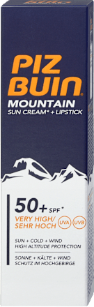 Sonnencreme + Lippenpflege Kombi Mountain LSF 50 PIZ BUIN