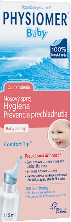 Nosový sprej Baby Hygiena a Aktívna prevencia  Physiomer