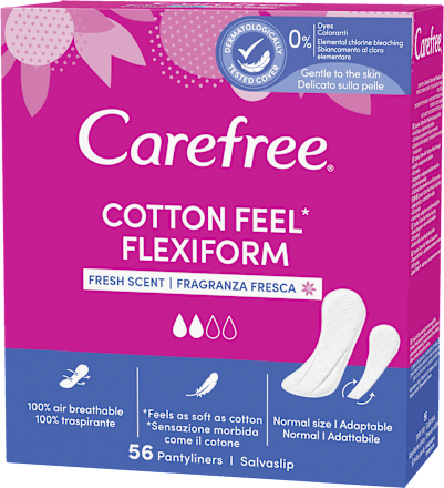Absorbante zilnice panty flexifrom fresh Carefree