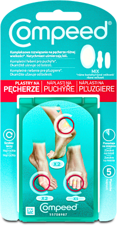 náplast na puchýře mix Compeed