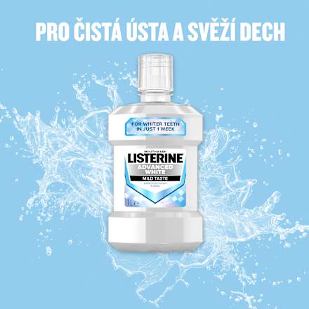ústní voda Advanced White Mild Taste Listerine