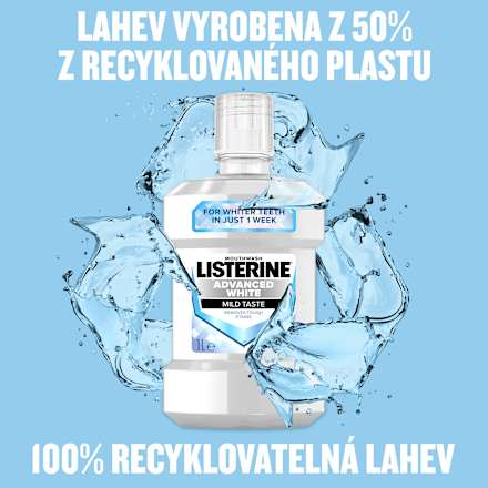 ústní voda Advanced White Mild Taste Listerine