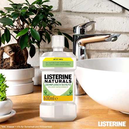 Mundspülung Naturals  Zahnfleischschutz, fluoridfrei Listerine