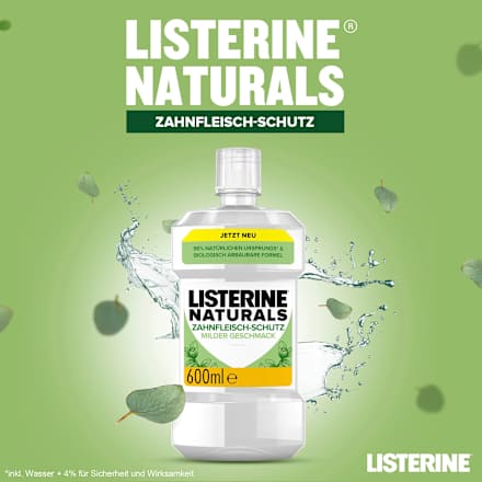 Mundspülung Naturals  Zahnfleischschutz, fluoridfrei Listerine