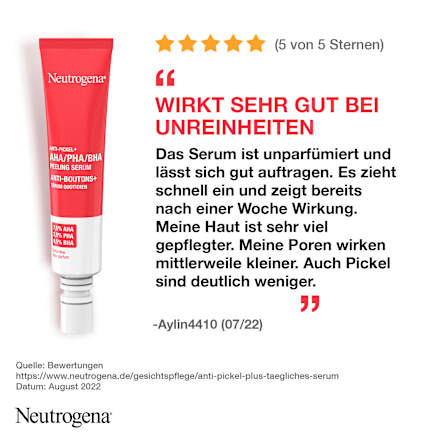 Anti Pickel Peeling Serum AHA/PHA/BHA Neutrogena