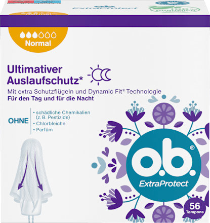 Tampons Extra Protect Tag+Nacht Normal o.b.
