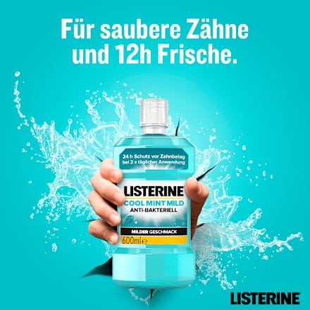 Mundspülung Cool Mint milder Geschmack Listerine