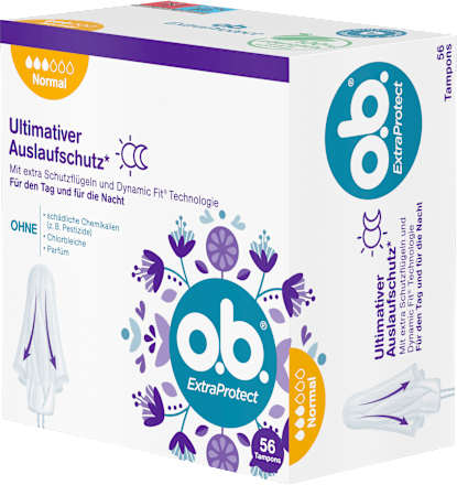 Tampons Extra Protect Tag+Nacht Normal o.b.