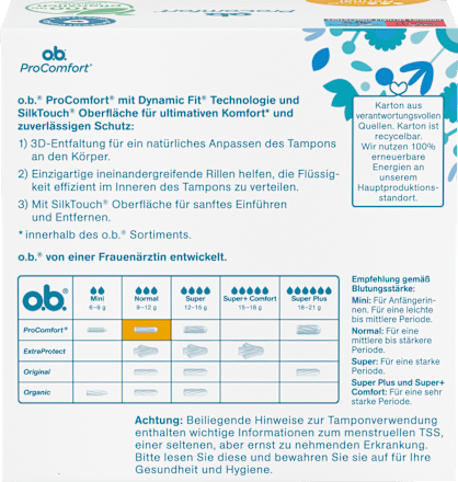 Tampons ProComfort Normal o.b.