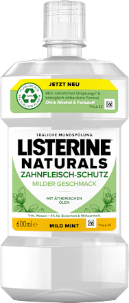 Mundspülung Naturals  Zahnfleischschutz, fluoridfrei Listerine