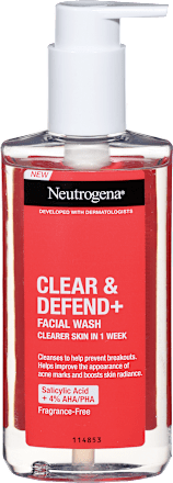 Измиващ гел за лице Clear & Defend+ Neutrogena