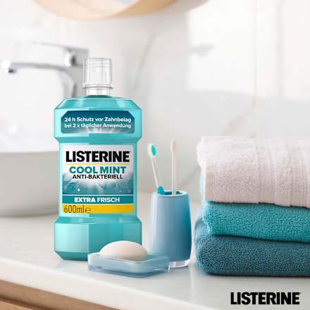 Mundspülung Cool Mint, fluoridfrei  Listerine