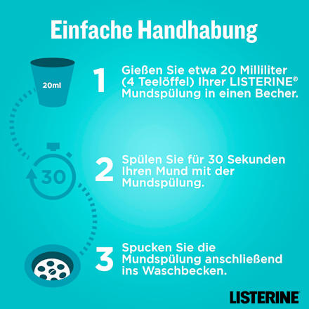 Mundspülung Cool Mint milder Geschmack Listerine