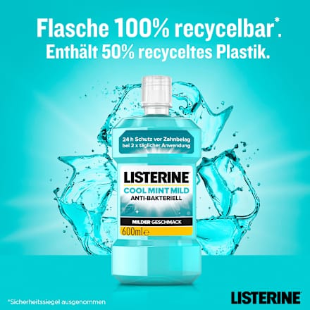 Mundspülung Cool Mint milder Geschmack Listerine