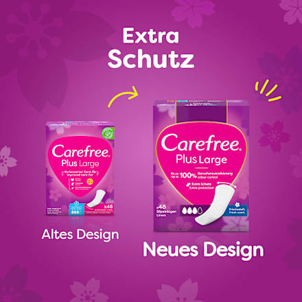 Slipeinlagen Plus Large mit Frischeduft Carefree