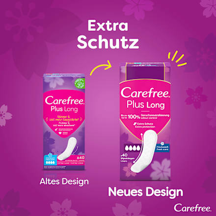 Slipeinlagen Plus Long mit Frischeduft Carefree