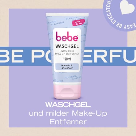 Waschgel und milder Make-up Entferner bebe