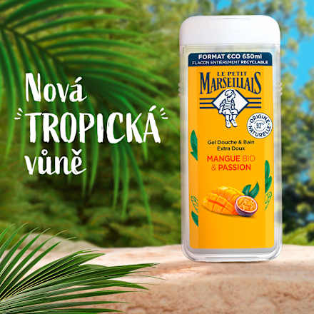 sprchový gel bio Mango & Marakuja LE PETIT MARSEILLAIS