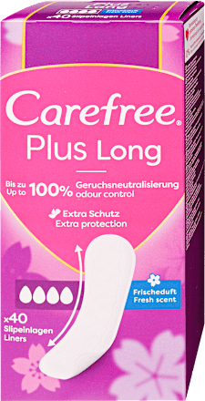 Tisztasági betét Plus Long, Fresh Scent Carefree
