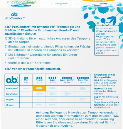 Tampons ProComfort Normal o.b.