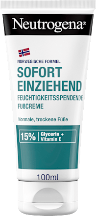 Fußcreme sofort einziehend für trockene Haut Neutrogena