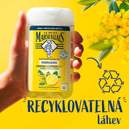 sprchový gel bio Mimosa & Citron LE PETIT MARSEILLAIS