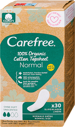 Tisztasági betét Organic Normal Carefree
