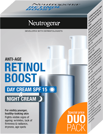 Denný a nočný pleťový krém proti vráskam Retinol Boost  Neutrogena
