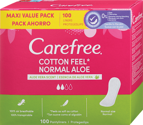 Ščitniki perila Cotton Feel Normal Aloe Carefree