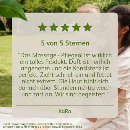 Baby Massage- und Pflegeöl natursanft  Penaten