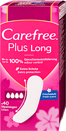 Tisztasági betét Plus Long, Fresh Scent Carefree