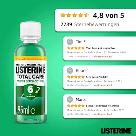 Mundspülung Total Care Zahnfleischschutz Listerine